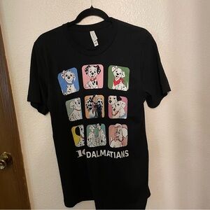 NWOT Disney 101 Dalmatians t shirt black size medium Bella Canvas